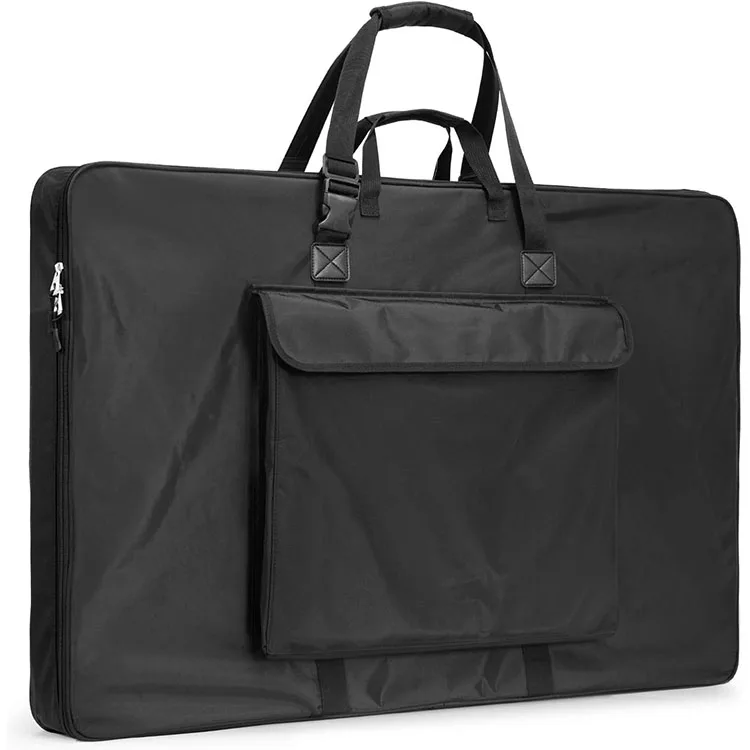 Waterproof Nylon Artist Carrying Art Portfolio Bag Soft Sided with Shoulder Strap, Storage Case for Artwork Sketch Drawing