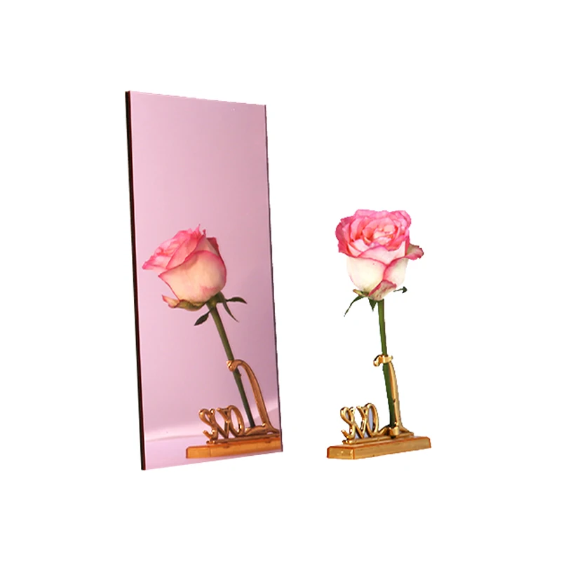 3mm Thick PMMA Color Mirror Acrilico Board Exporter Manufacturer Silver Gold Rose Mirror Acrylic Sheet