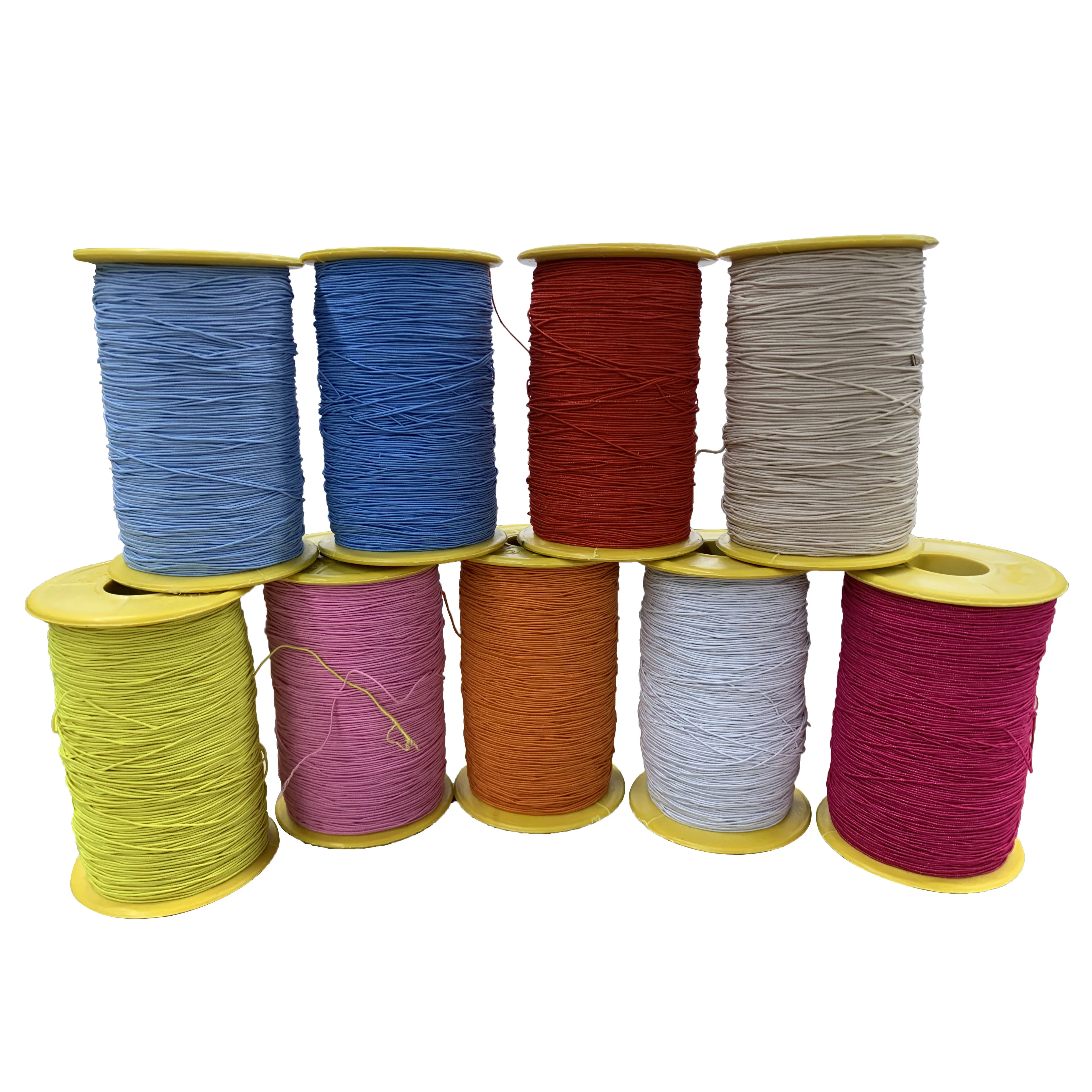 1 MM Colors Elastic Cord Beading sewing Thread Stretch String Fabric Crafting string for Jewelry Making