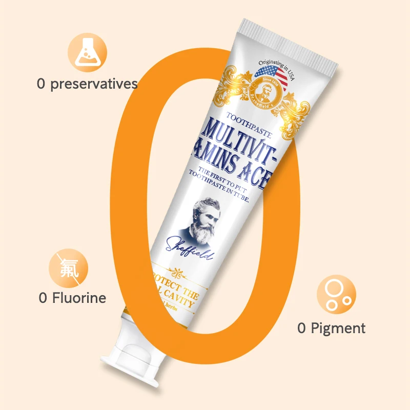 OEM Wholesales tooth paste fluoride free gum bleeding anti sensitivity whitening toothpaste Vitamin nutrition toothpaste