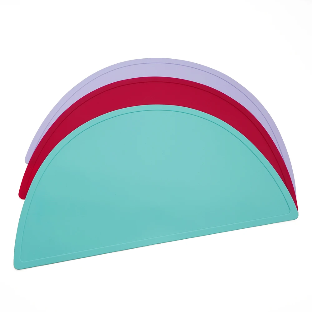 New Design Waterproof Platemat Children Placemat Non Slip Overflow Reusable Silicone Table Mat