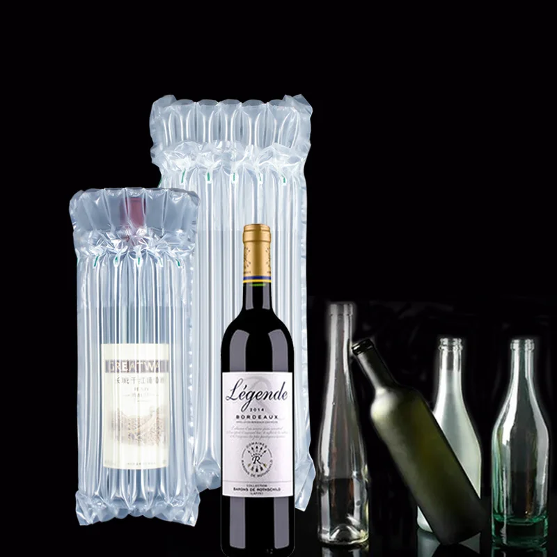 Оптовая продажа, Противоударная прозрачная упаковочная сумка, надувная 750 мл воздушная Колонка для красного вина