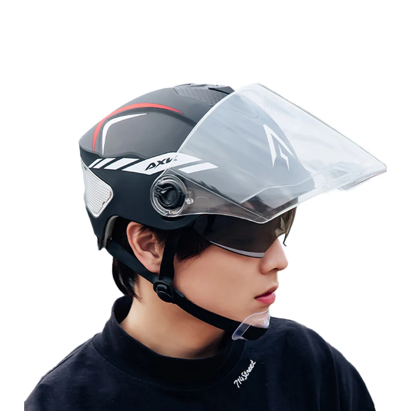 Factory custom HD lens summer half helmet motor bike helmet Gear Best Price Good Quality  bicycle helmet