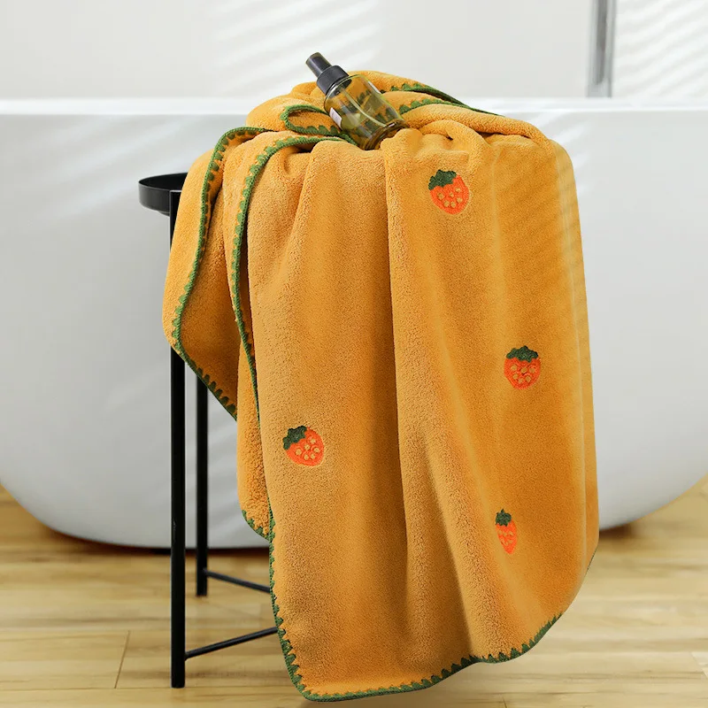 Absorbent soft coral suede towels do not shed easily