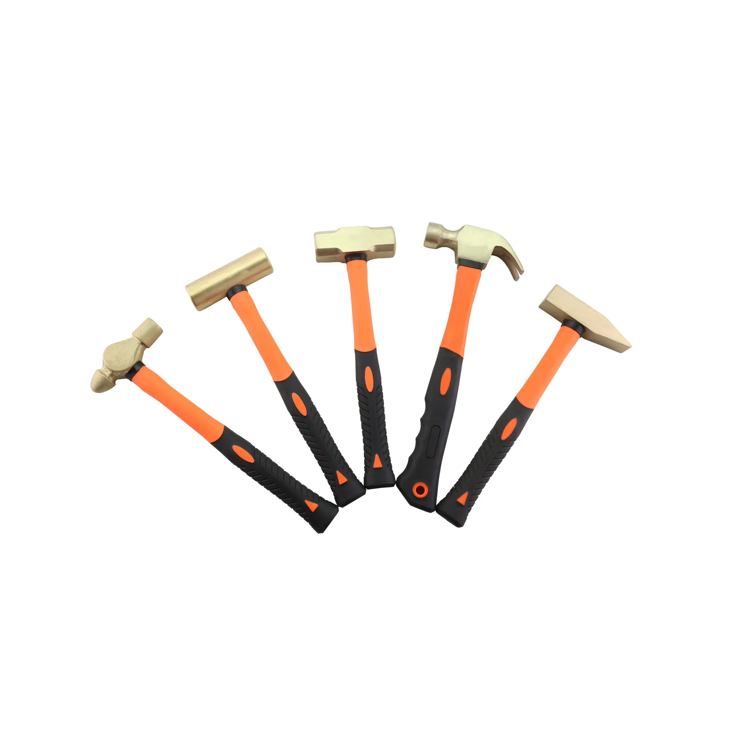 yellow brass non-sparking no spark safety tools anti-magnetic hammer sledge 4p for food industry for chemical plant