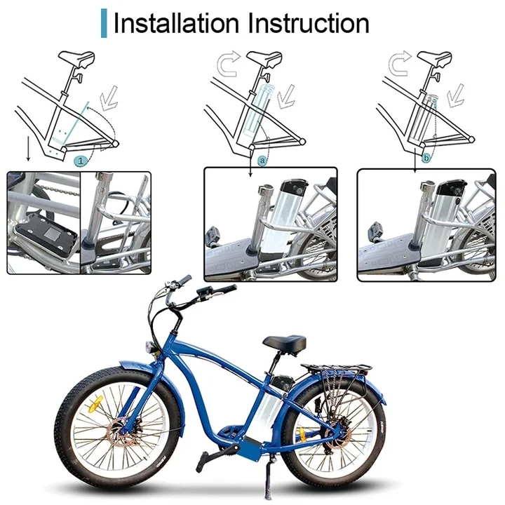 factory price 36v battery electric bike 36v 48v 10ah folding bicycle ebike hidden battery for ancheer bike