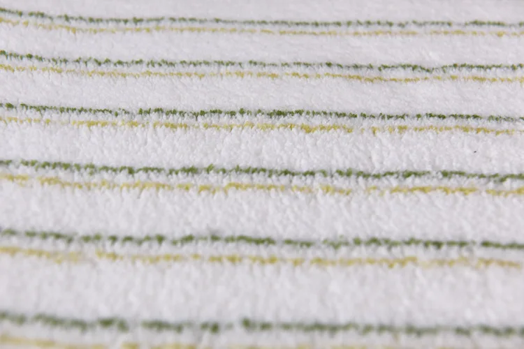 White Yellow and green double stripe Roller brush Fabric Fine D polyester superfine fiber paint brush cloth