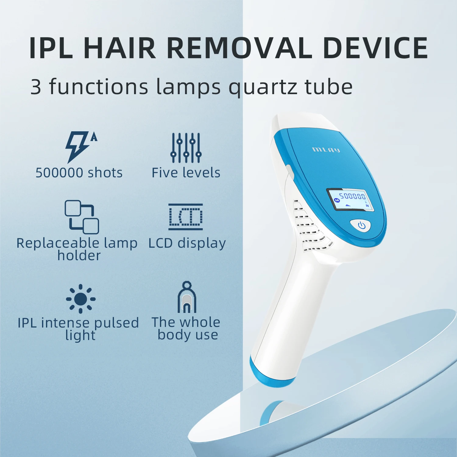 Mlay M3 Hot Selling Quality Mini Ipl Home Use Portable Ipl Laser Hair Removal Device