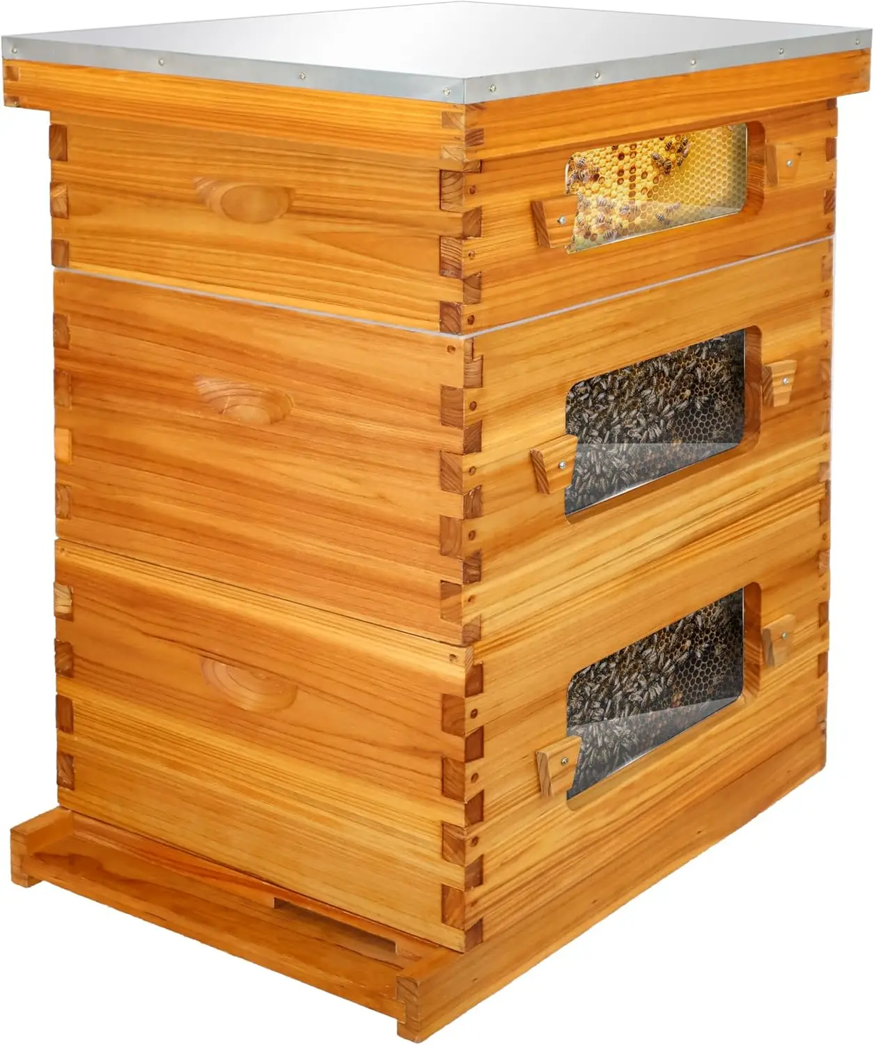 Hot Sale Wood 10 Frame Beehive with window Bee Hives Box  For Bees