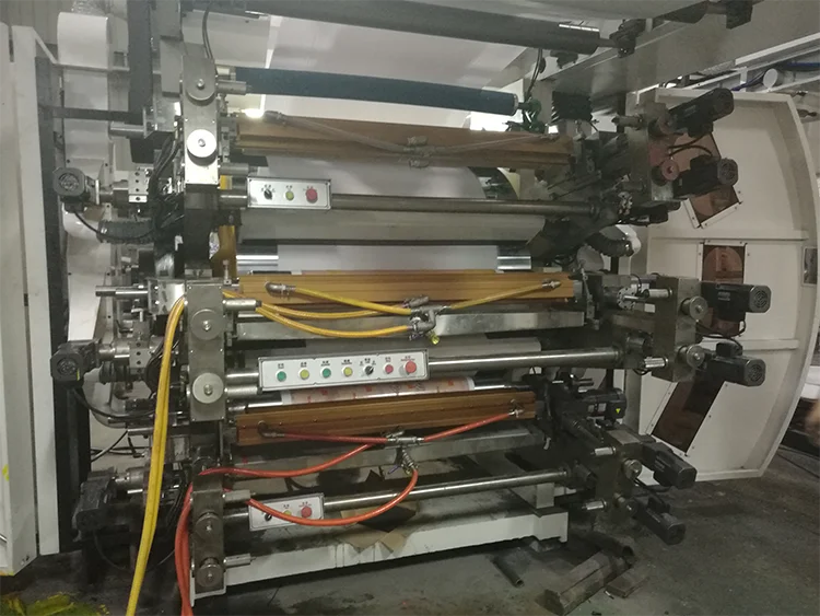 Бумажный мешок флексографское оборудование 4 вида цветов рулонов пластиковые флексографическая печатная машина цена
