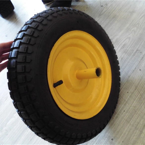 Power Wheels Pneumatic Tires Semi-Pneumatic Rubber Wheels For Pneumatic Trolleys