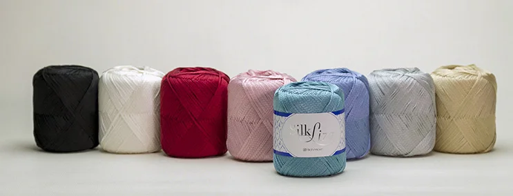 
Hand knitting anti-UV Japan wholesale silk ribbon carpet yarn 