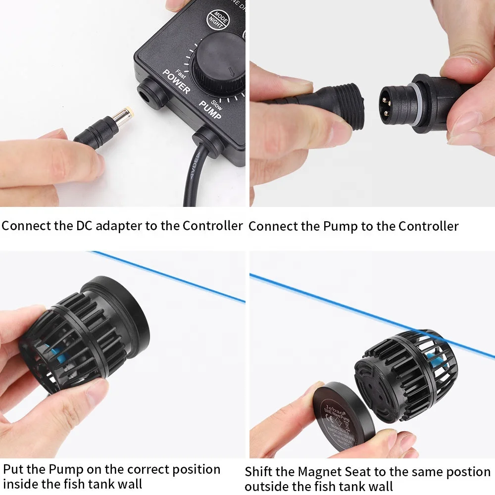 Jebao Fish Tank Cross Flow Circulation Water Pump Marine Wave Maker Aquarium Wavemakers Saltwater Aquariums Wave Maker Pump