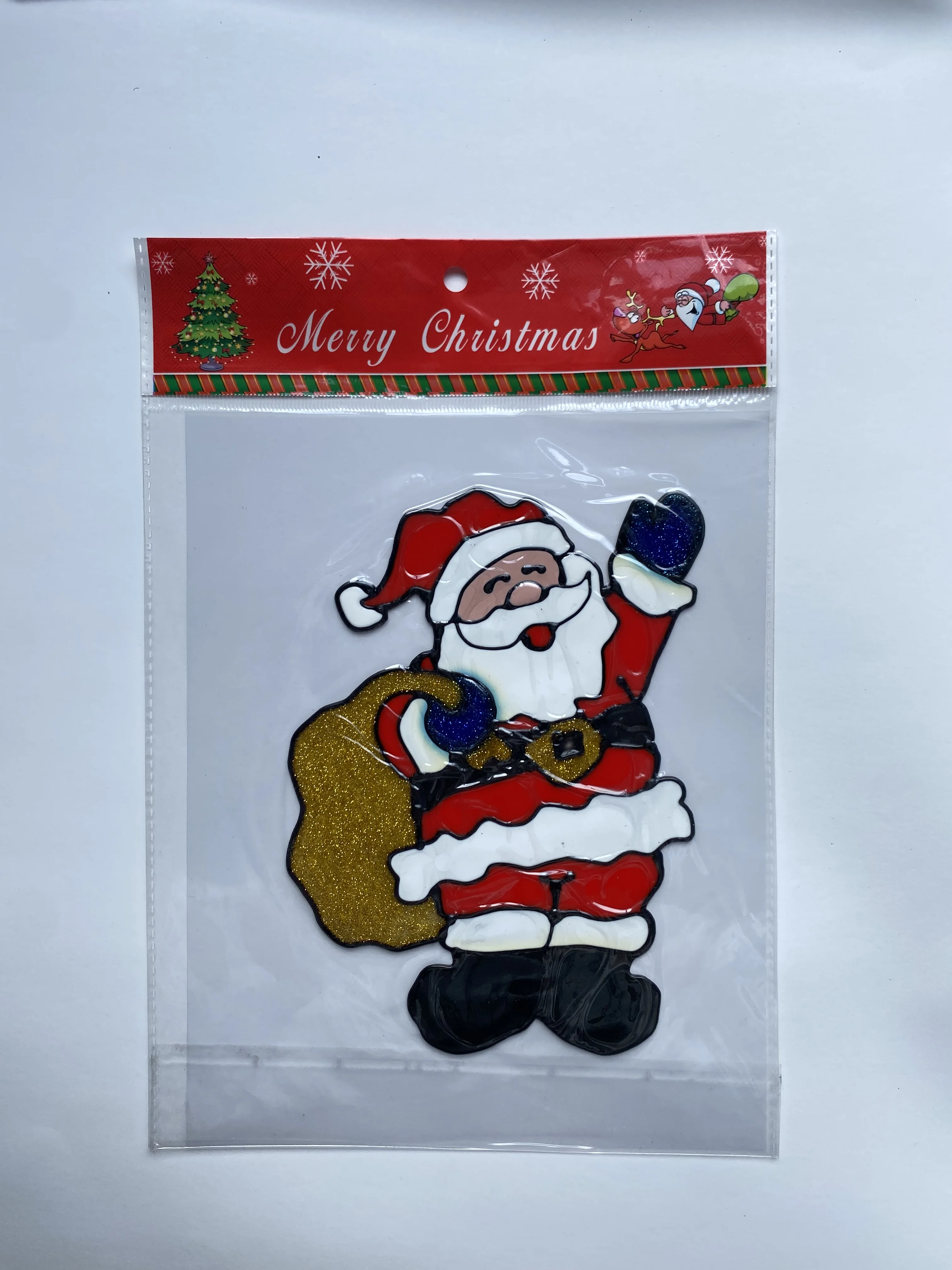 Customsized custom jelly TPE sticker No glue TPE Silicone jelly TPE sticker for Christmas decorative sticker