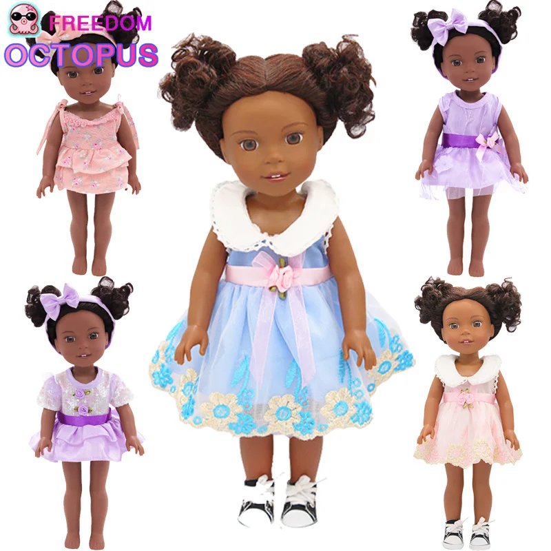 Freedom Octopus 18 Inch Beautiful Girl Doll Clothes Assorted Skirt Mini Dresses Clothes for 43CM Dolls