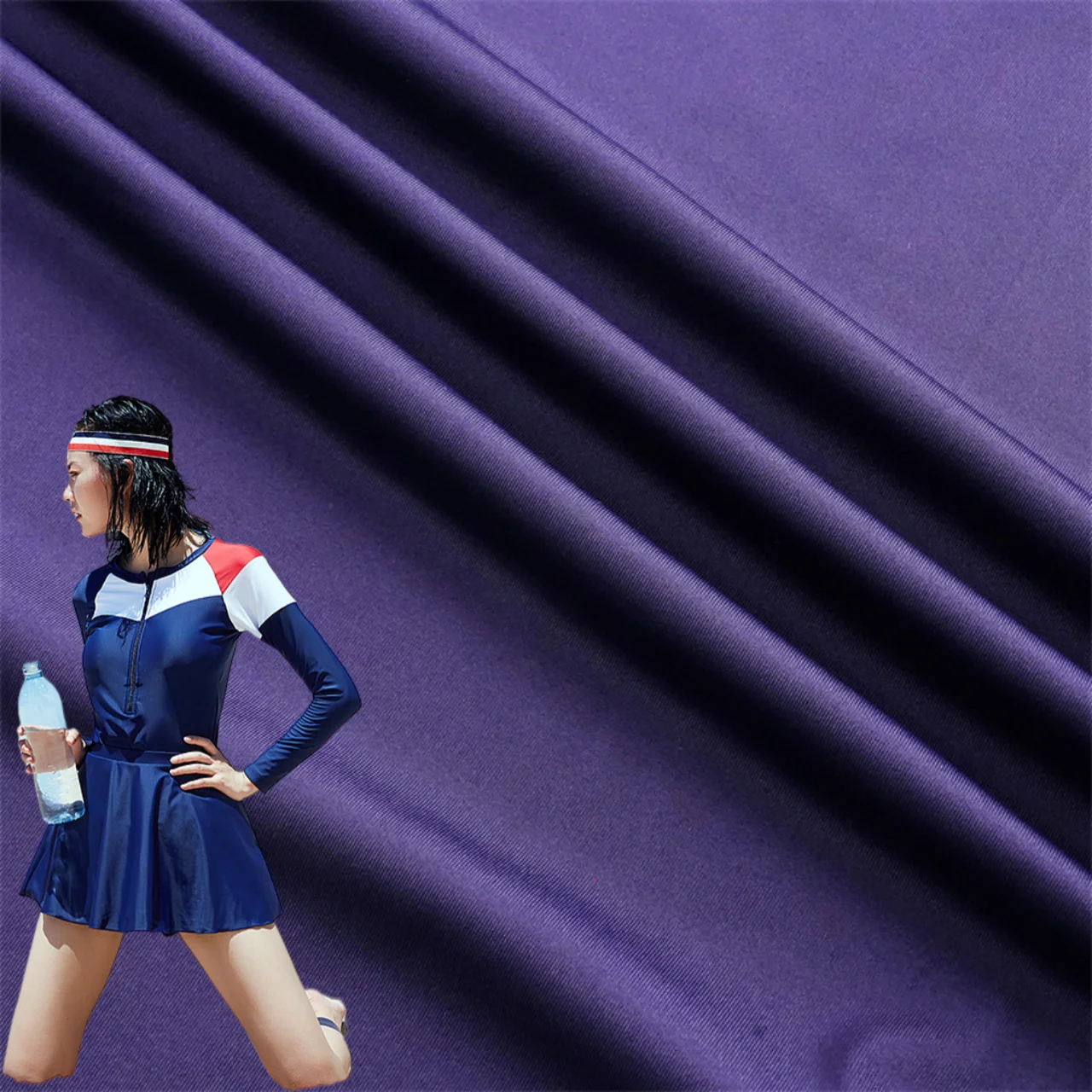 82% nylon polyamide 18% Spandex 180g 4 Way Stretch Matte Bikini Upf 50 Sportswear Swimwear For women wetsuit bathsuit diving