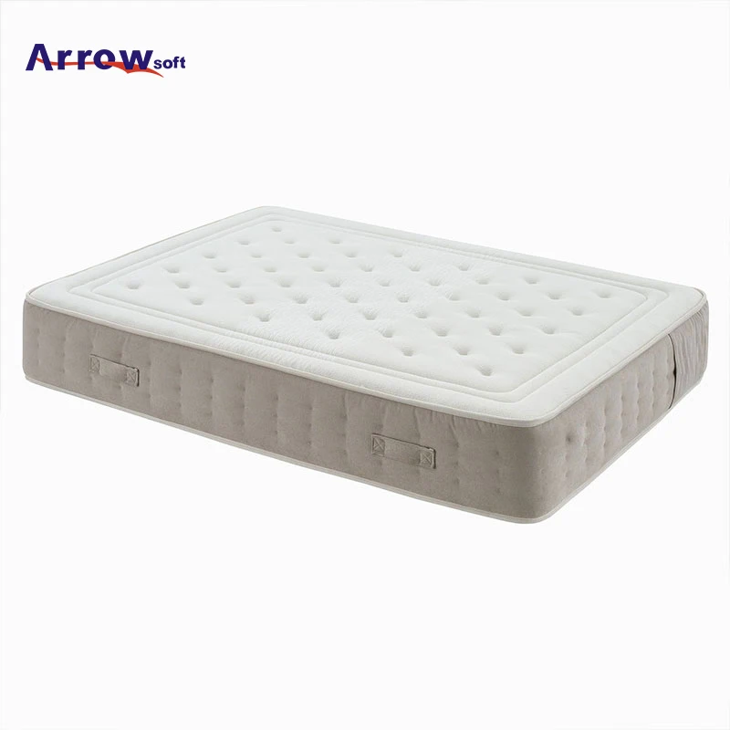 OEM ODM Sweetnight roll up pocket Two edge luxury hotel king queen size bed latex memory foam spring mattress in a box