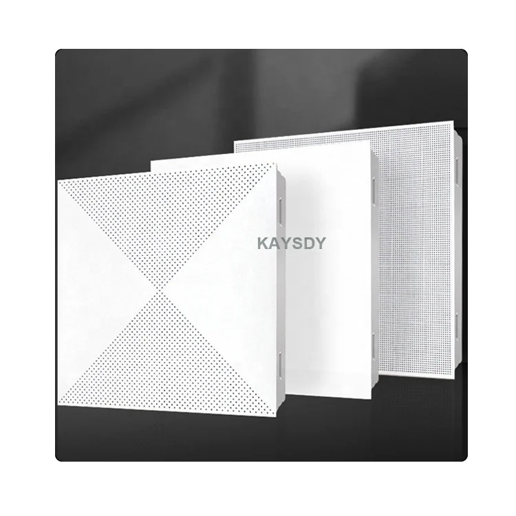 Factory Price Clip-in Aluminum Ceiling Tiles 600x600 Acoustic Roof Plafond Decor Metal Drop Ceiling Tiles