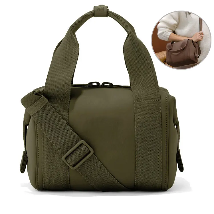 Handbags ladies neoprene small size travel gym bag custom fashion neoprene sling bag for men women