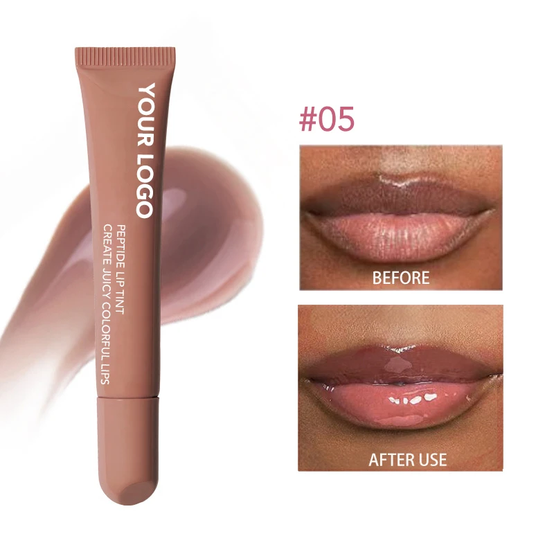 High Quality Lipstick Manufacturers Peptide Lip Balm Phone Case With Lip Gloss Private Label Plastic Bottle Lip Tint