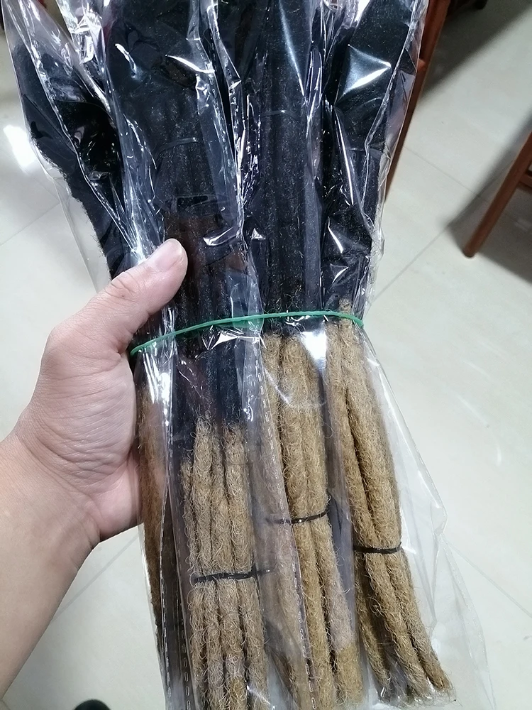 Wholesale Ombre 4-30inches full handmade Crochet Braiding Hair For Woman Locs Crochet Hair Extensions dreadlocks human hair