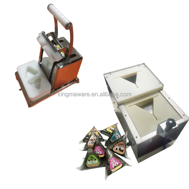 Newest Automatic Triangle Sushi Rice Ball Forming and Wrapper Packaging Machine Onigiri Machine for Sale