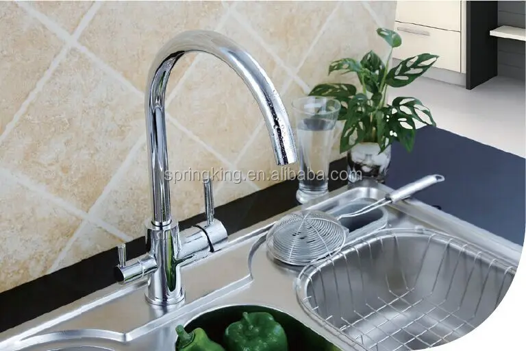 Skfirm gessi oxygen 3 way pure tap brass chromed kitchen faucet for home purifier system