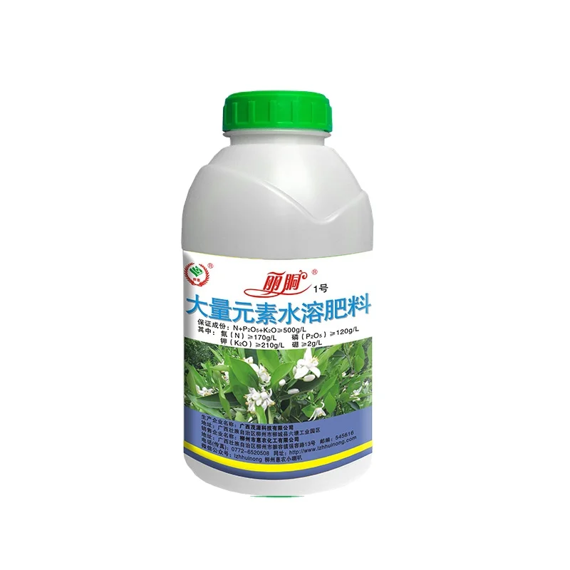 170g / L nitrogen, 210g / L potassium, 120g / L phosphorus, 2G / L boron water-soluble fertilizer promote plant growth