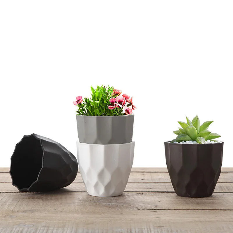 Indoor Balcony Plant Pot Bluk Plastic Grow Box Black Plant Seeding Pots Nursery Transplant Flower Pots