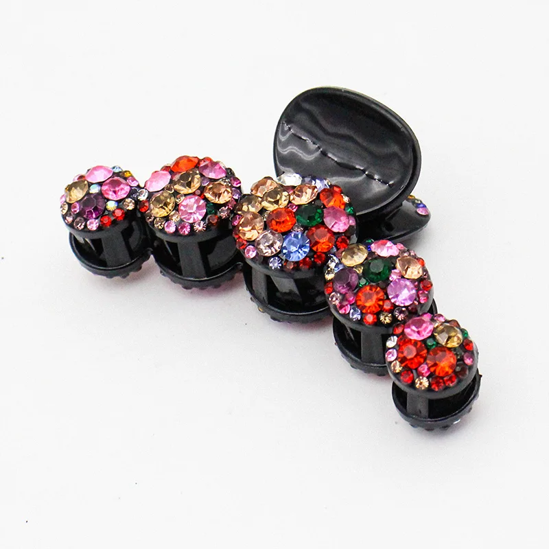 Crystal Hair Claws Colorful Shiny Hairclip Barrettes Women High Quality Hair Clip Rhinestone Hairpins Hair Accessories