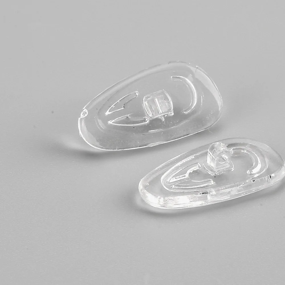 F-26 16.2*8.1mm Silicone nose pad Silicone nose pad leaf glasses accessories can be printed LOGO