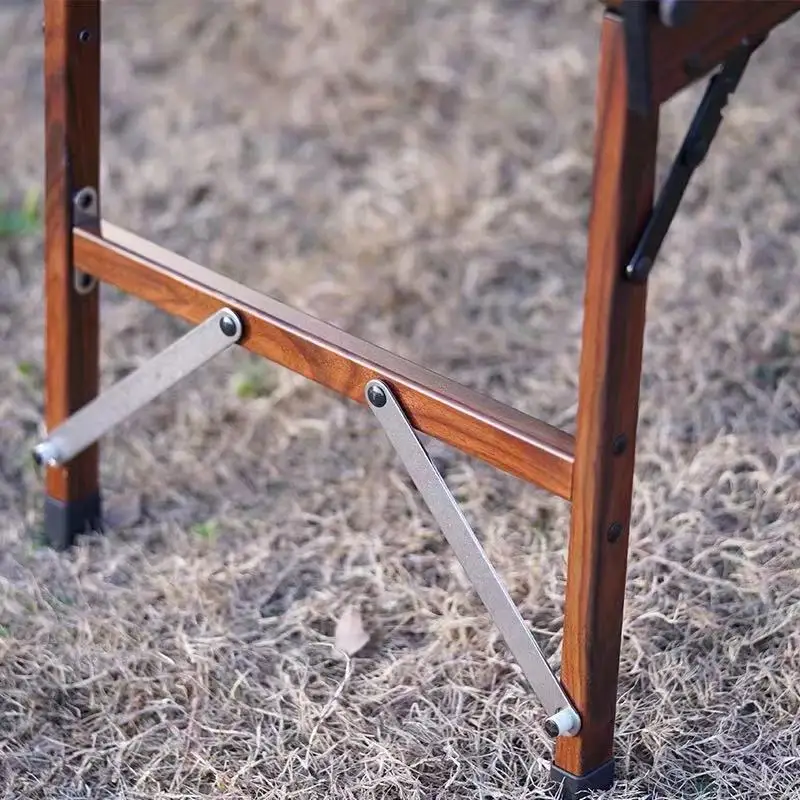 
Simpleme Egg Roll Up Foldable Outdoor Wood Camping Kitchen Table For Picnic 