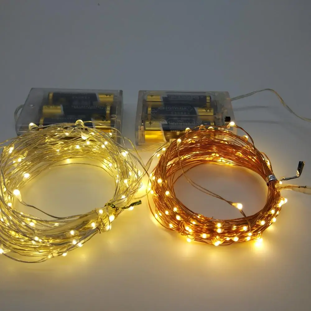 New Diwali Decorative LED 3 AA Battery Operated Copper Wire Fairy String Light For Wedding Party Decoration