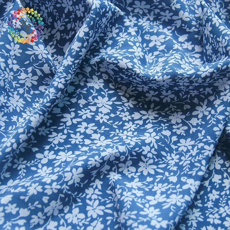 Soft Elastane Floral Printed Four Way Stretch Fabric For Dresses