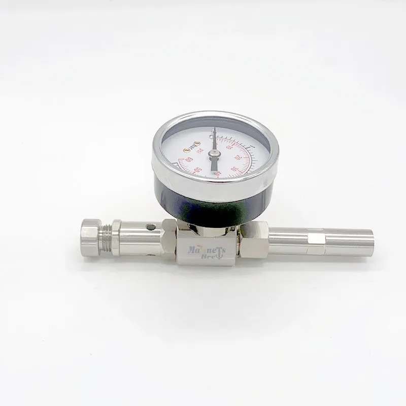 0~60psi 0~4bar Home Brew Adjustable Pressure Relief Valve With homebrewing Gauge and Beer Ball lock Disconnect