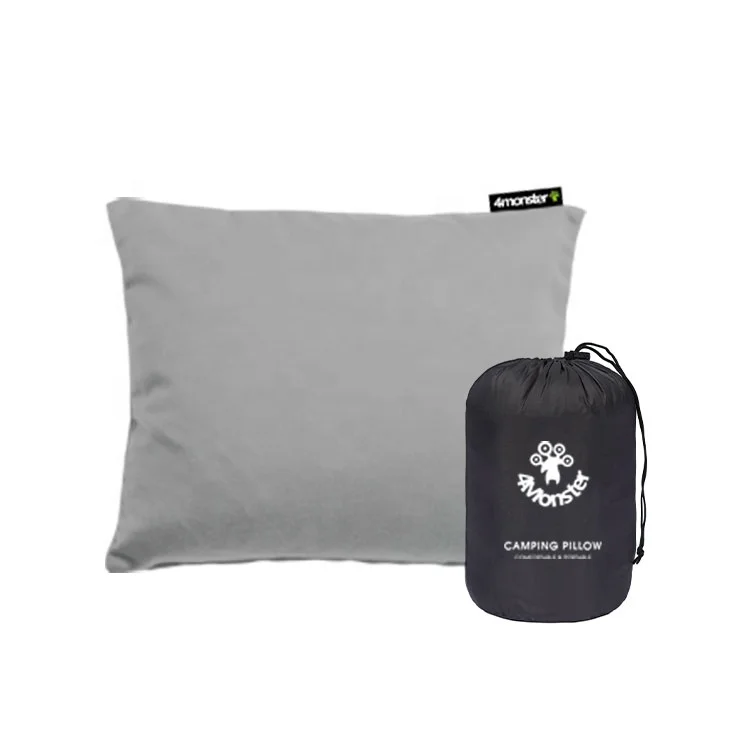 Outdoor Compressible Memory Foam Travel Pillow Portable neck pillow for Hiking or camping