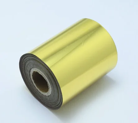 Golden silver ribbon 50mm 100m Stamping foil for leather