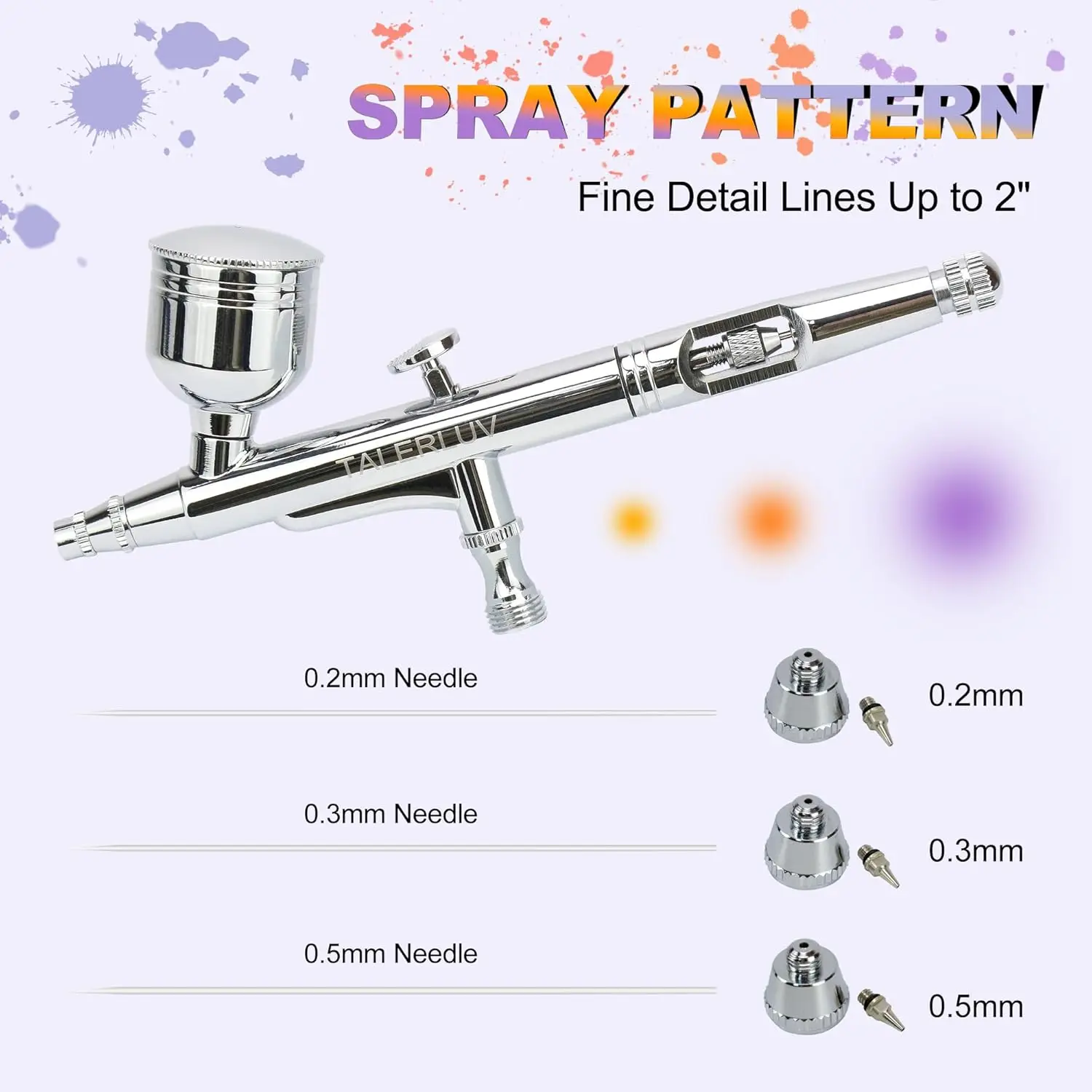 TALERLUV High Quality Easy-to-Use Smart home  Airbrush Tool Set Kit with Air Compressor High Pressure Air Brush Non-Clogging