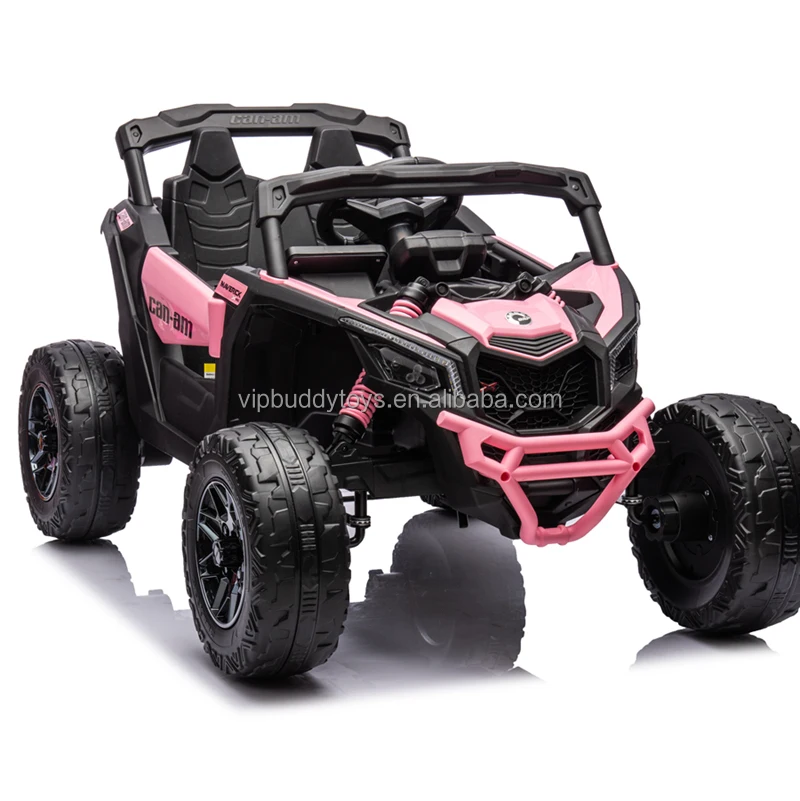 Недорогой лицензированный автомобиль Can-Am Kids UTV четыре EVA колеса Мощные Электрические 24v Can Am Maverick X3 ездить на 4x4 с кожаным сиденьем