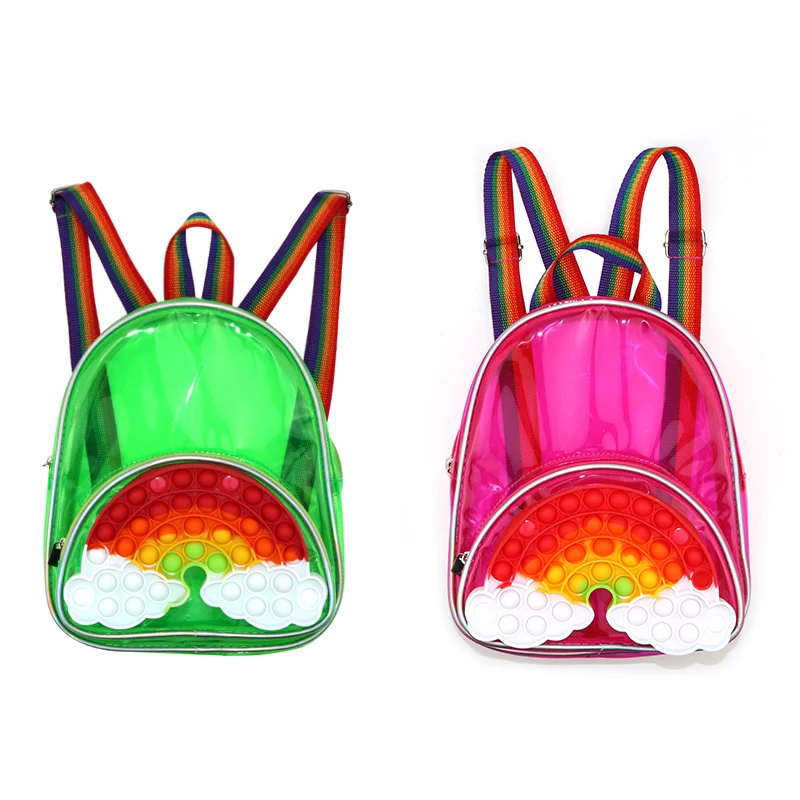 Pop Backpack For Girls Kids Mini Wholesale Simple Bubble Bags Fidget Toy Bag Push Popping School Popper Bubbles Pops Book