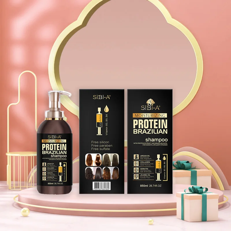 China Factory Collagen  Keratin Smooth Shampoo Natural Herbal With Liquid Keratin oem odm