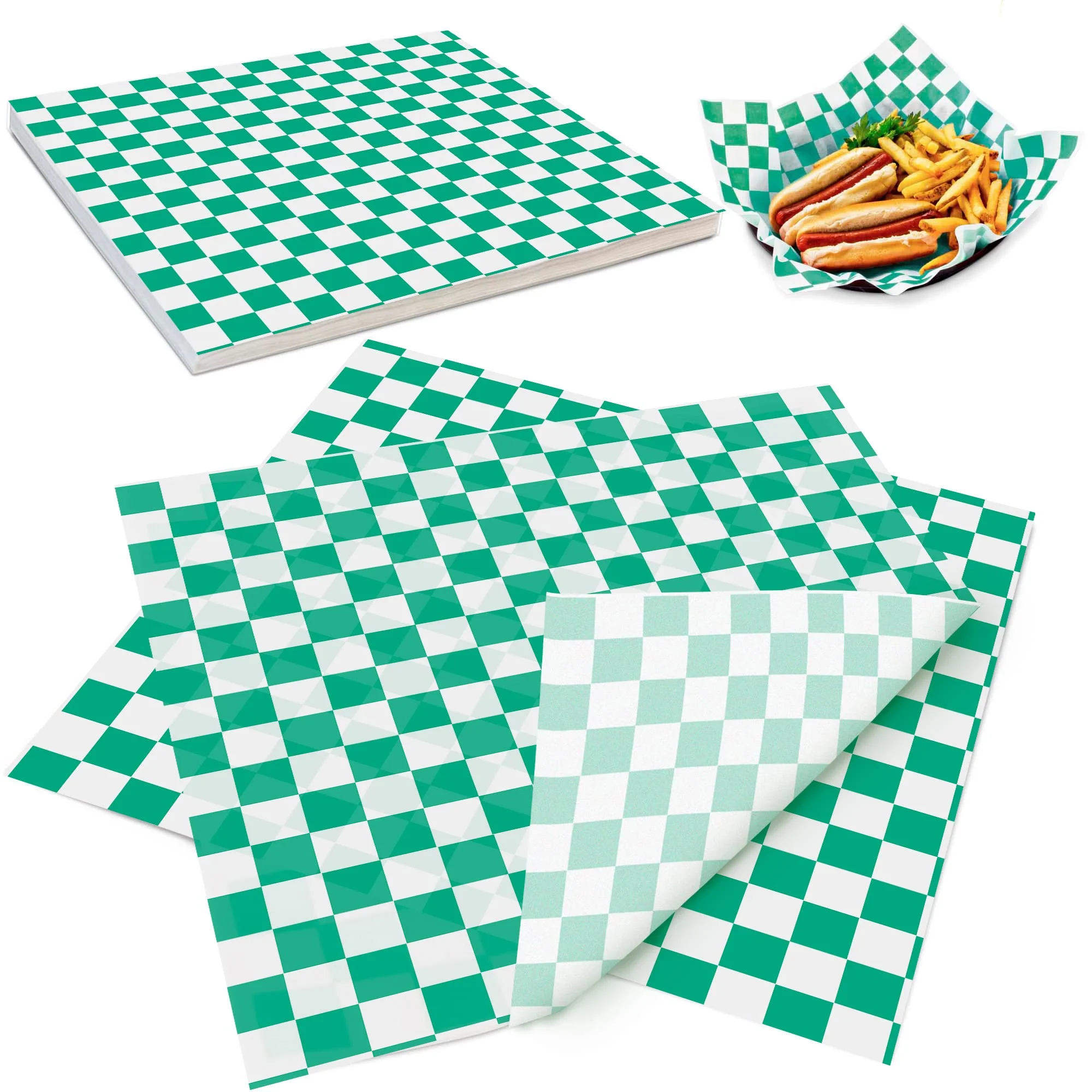 Green Food Packaging PE lamination Wrap Paper Printed  Custom Logo Design