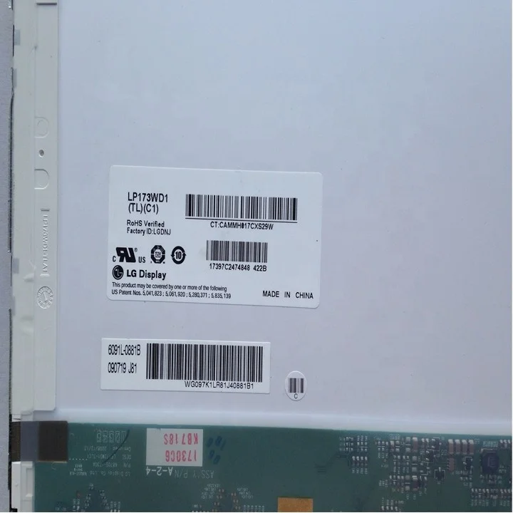 LP173WD1-TLC1 LG 1600X900 lcd screen 17.3 inch lcd display panel