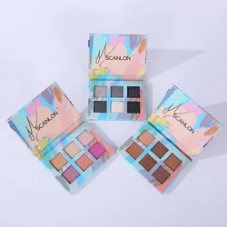 Wholesale 6 Colors Eye Shadow Custom Brown Grey Pink Mineral Sultry Eyes Makeup Eyeshadow Palette