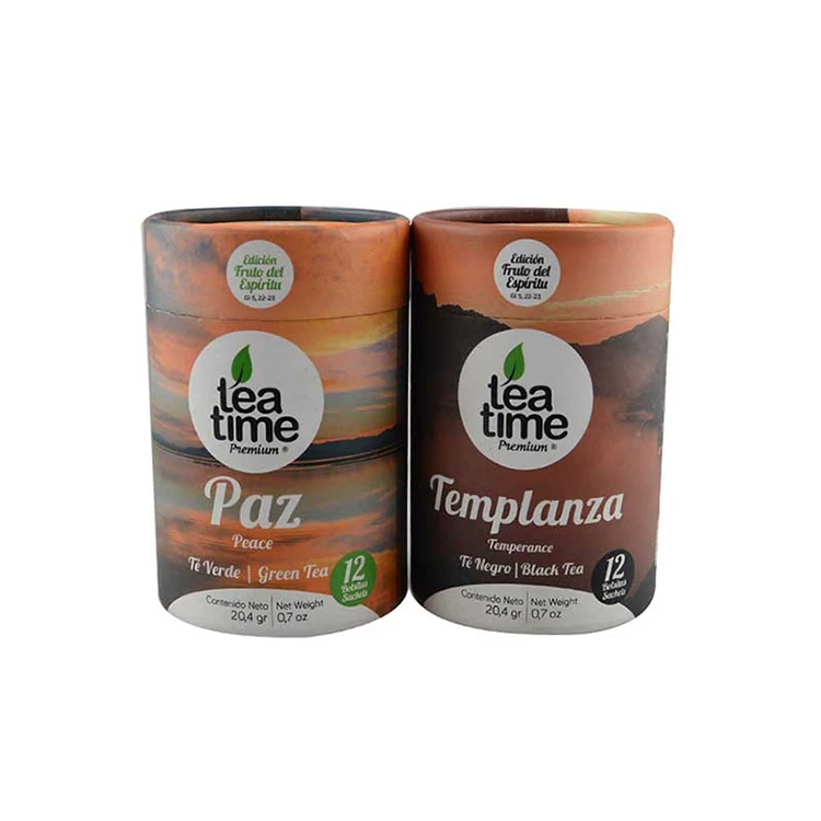  Customized Biodegradable Printing Recycled Food Grade Tube for Tea