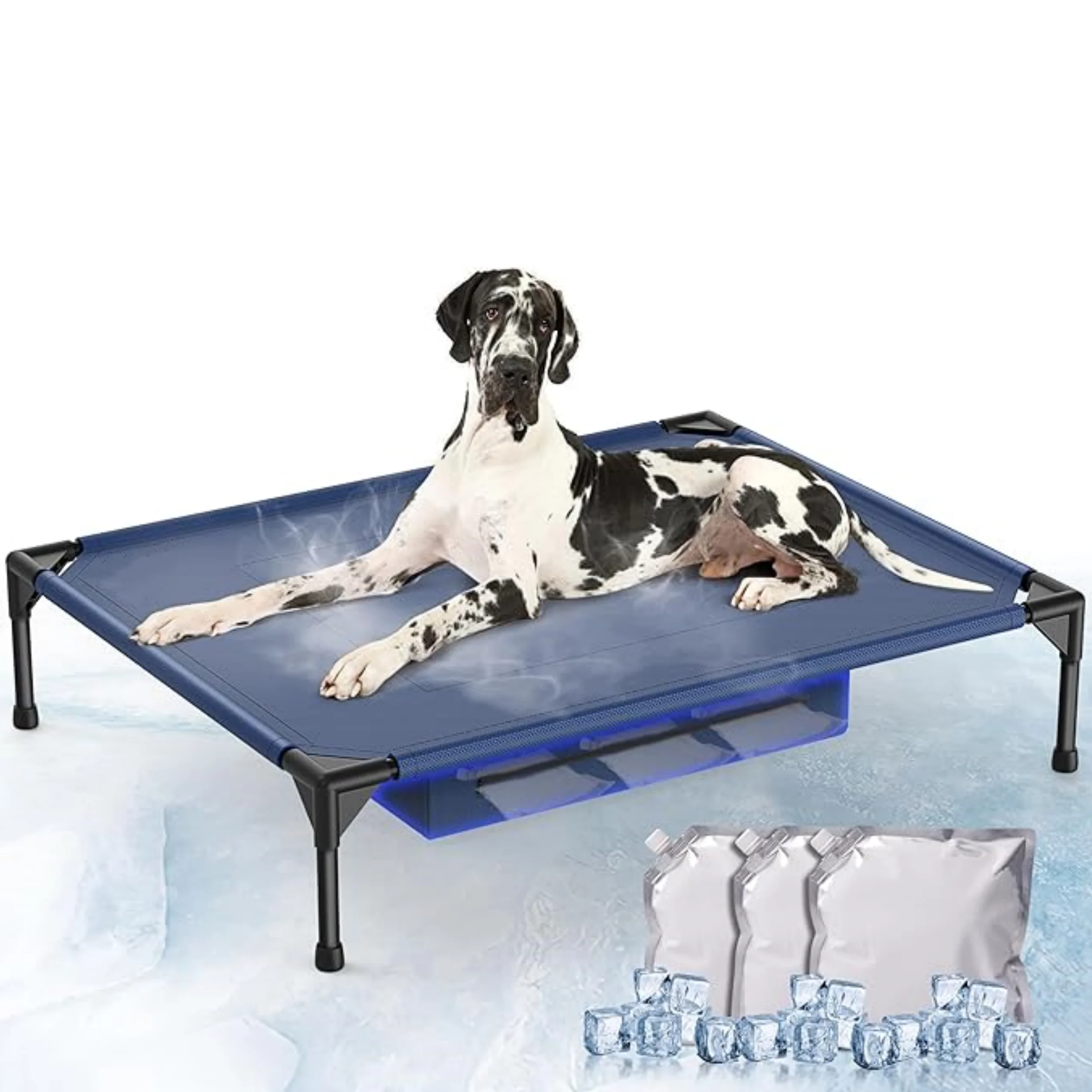 Luxury Polyester Elevated Pet Bed Cover 2024 Wicker Dog Bed with Hanging Car Box Solid Pattern Pet Bed Met Accessories
