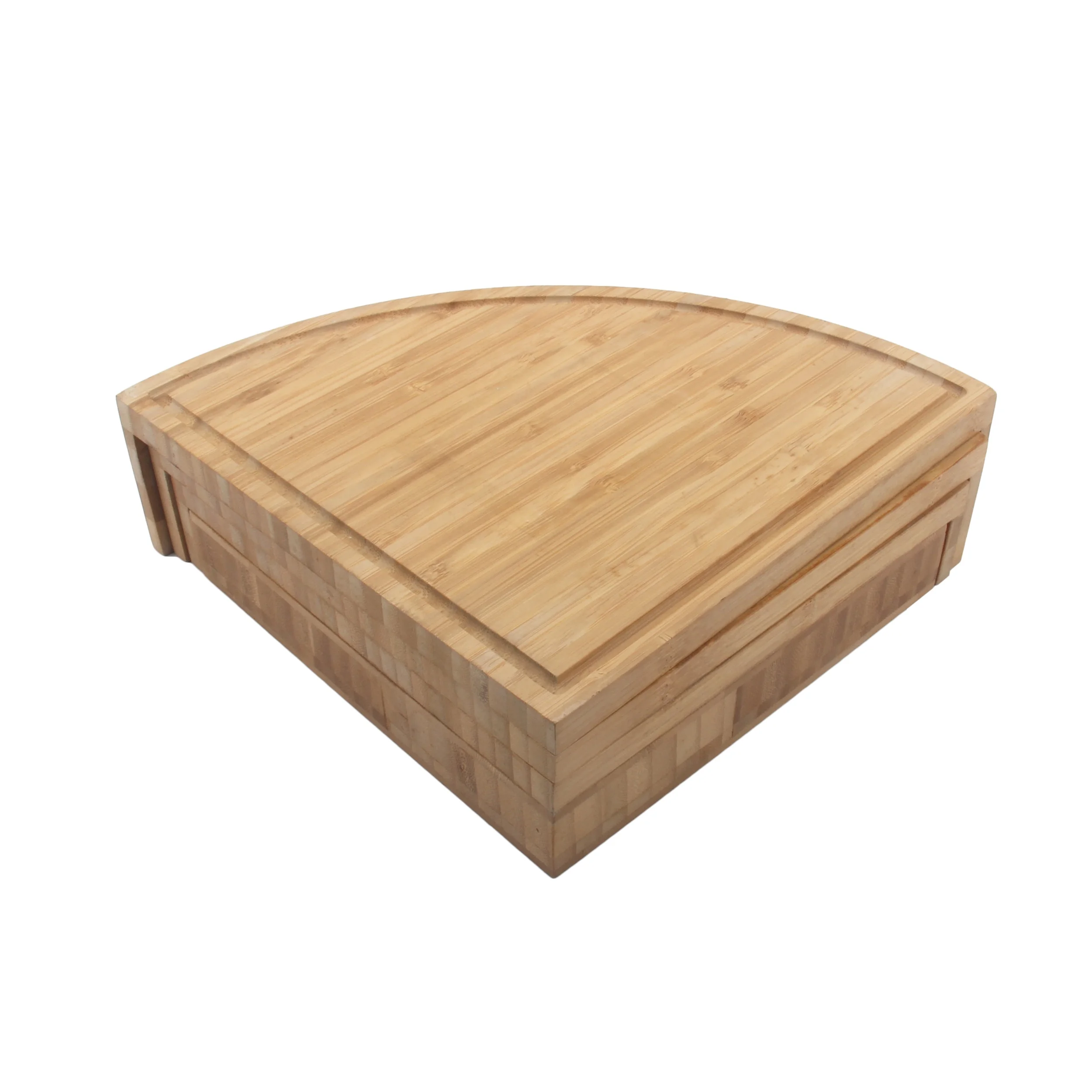 Hot Sale High Quality Collapsible Bamboo Cheese Board With Cheese Knife Set Serving Tray
