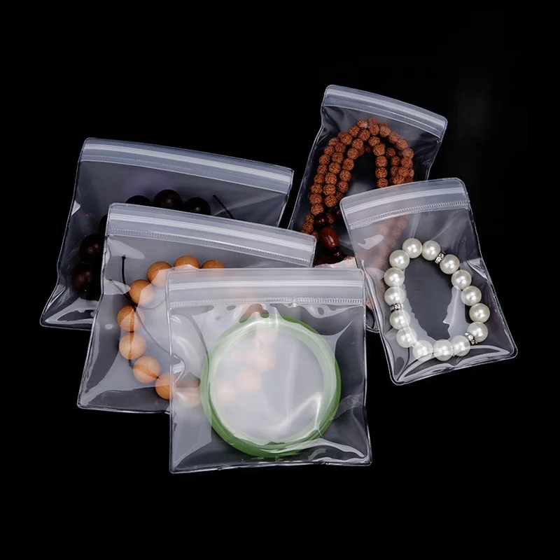 custom eva plastic zipper pouch packaging bag with zip frosted packing zip lock bags for jewelry cosmetic storage