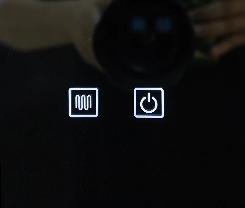 Smart Switch Double Bond Single Double Color Led Dimmer Touch Sensor Switch For Hotel Bathroom Antifogging