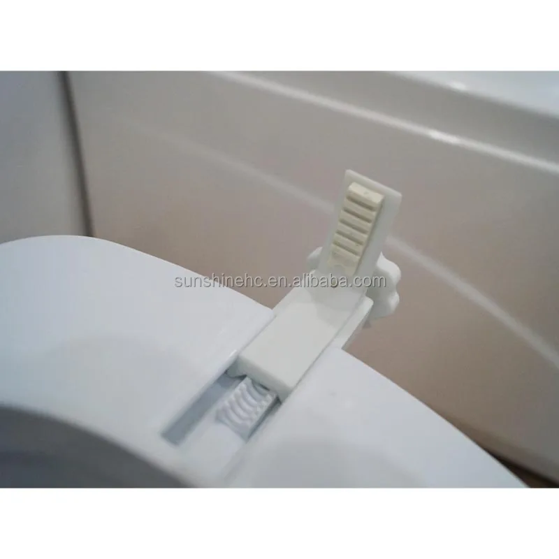 Plastic Toilet Seat Raiser without Lid for Elderly Disabled Bathroom Toilet Seat Riser and Handicap Toilet Seat BA350